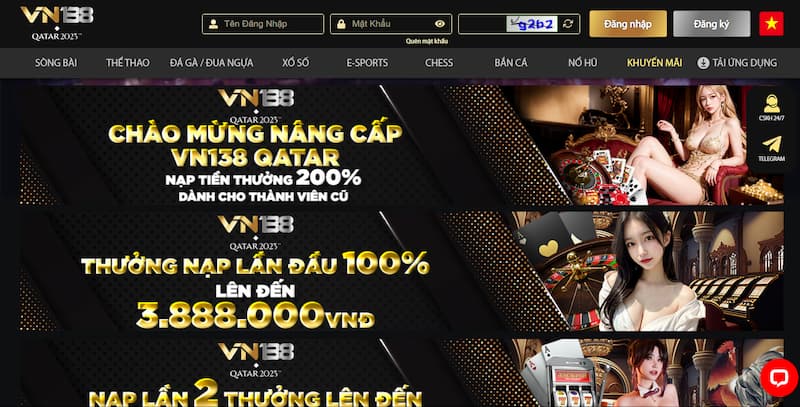 Khuyến mãi có tại nhà cái VN138