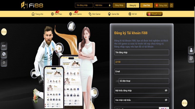 Xác nhận đăng ký Fi88 khi các dữ liệu cung cấp đã chính xác