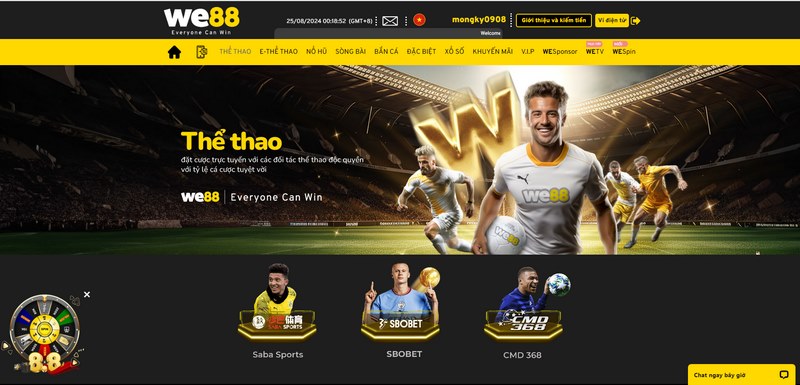 Thể thao We88 đem đến cho người chơi hàng loạt những bộ môn hấp dẫn